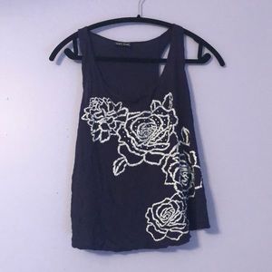 Wet Seal blue tank top with sequence